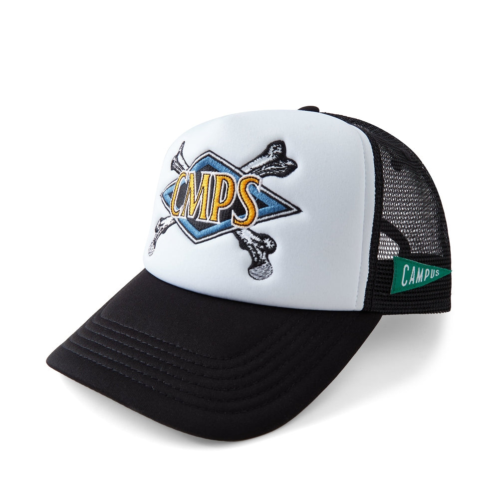Dead End Trucker Snapback Hat (Black/White)
